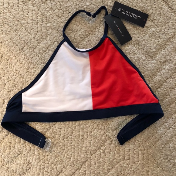high neck bikini tommy hilfiger